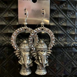 Kolczyki srebrne Ganesh 499