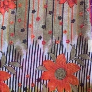 Sari kolorowe kwiaty wzory Indie (426)