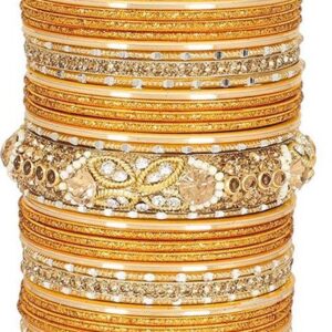 Bangle zestaw bransoletek złote   (A110)