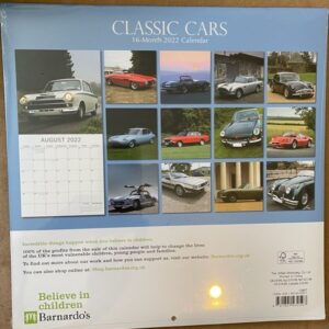 Kalendarz 2022r klasyczne auta   B310