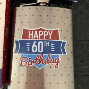 Piersiowka butelka ze stali 60 urodziny