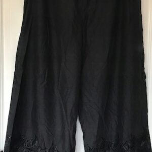Spodnie czarne ozdobione M/L (249)